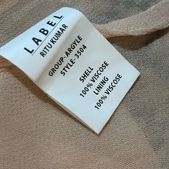 Label Ritukumar Embroidered Long Tunic Dress 2 Boho Indian Ethnic Resortwear - Picture 9 of 9